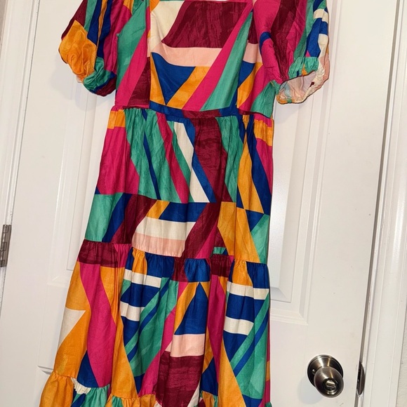 Flying Tomato Yellow and Red Sleeveless Maxi Dress - Picture 12 of 14